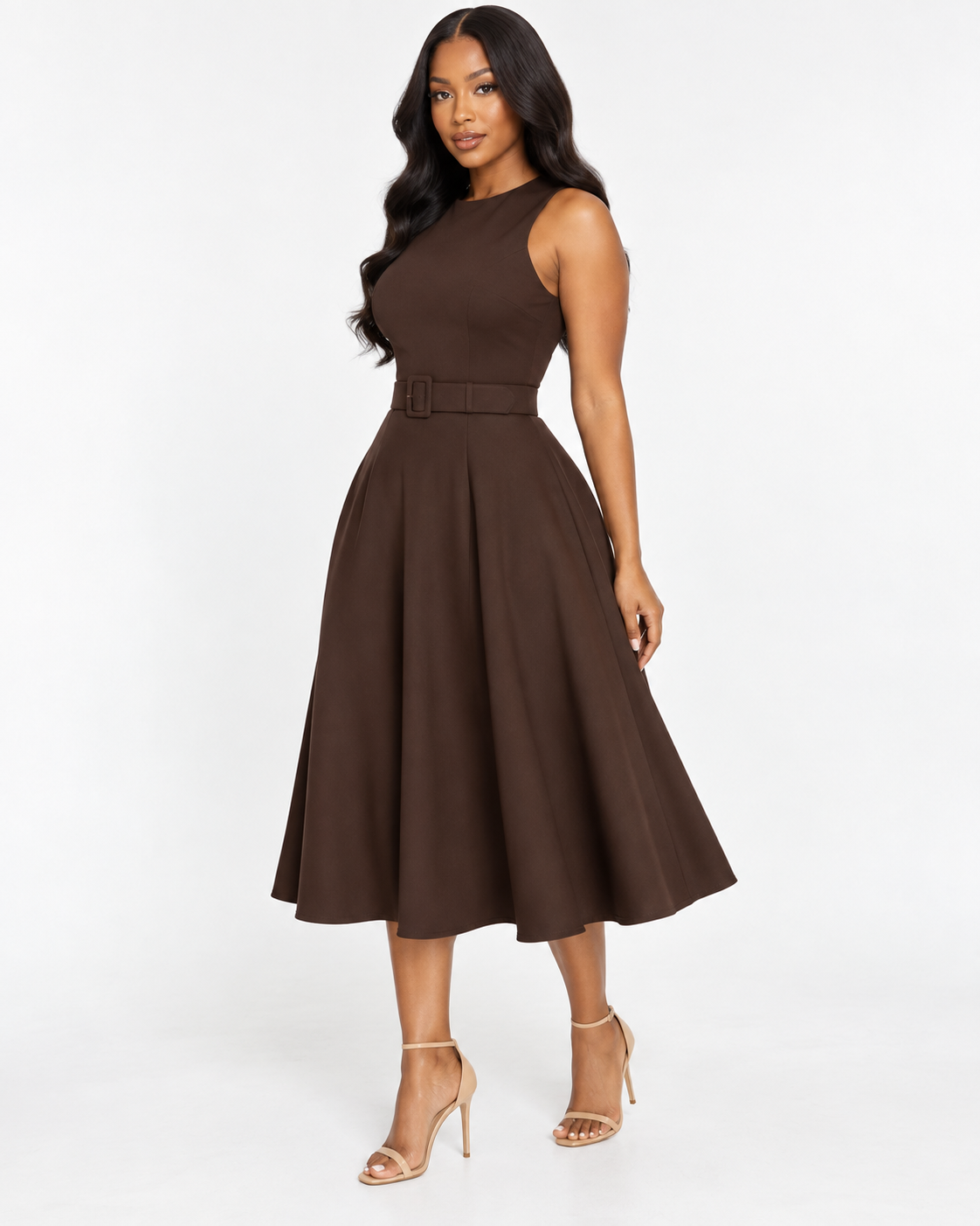 Beneficios de Vestido Midi Ébano Cinturón