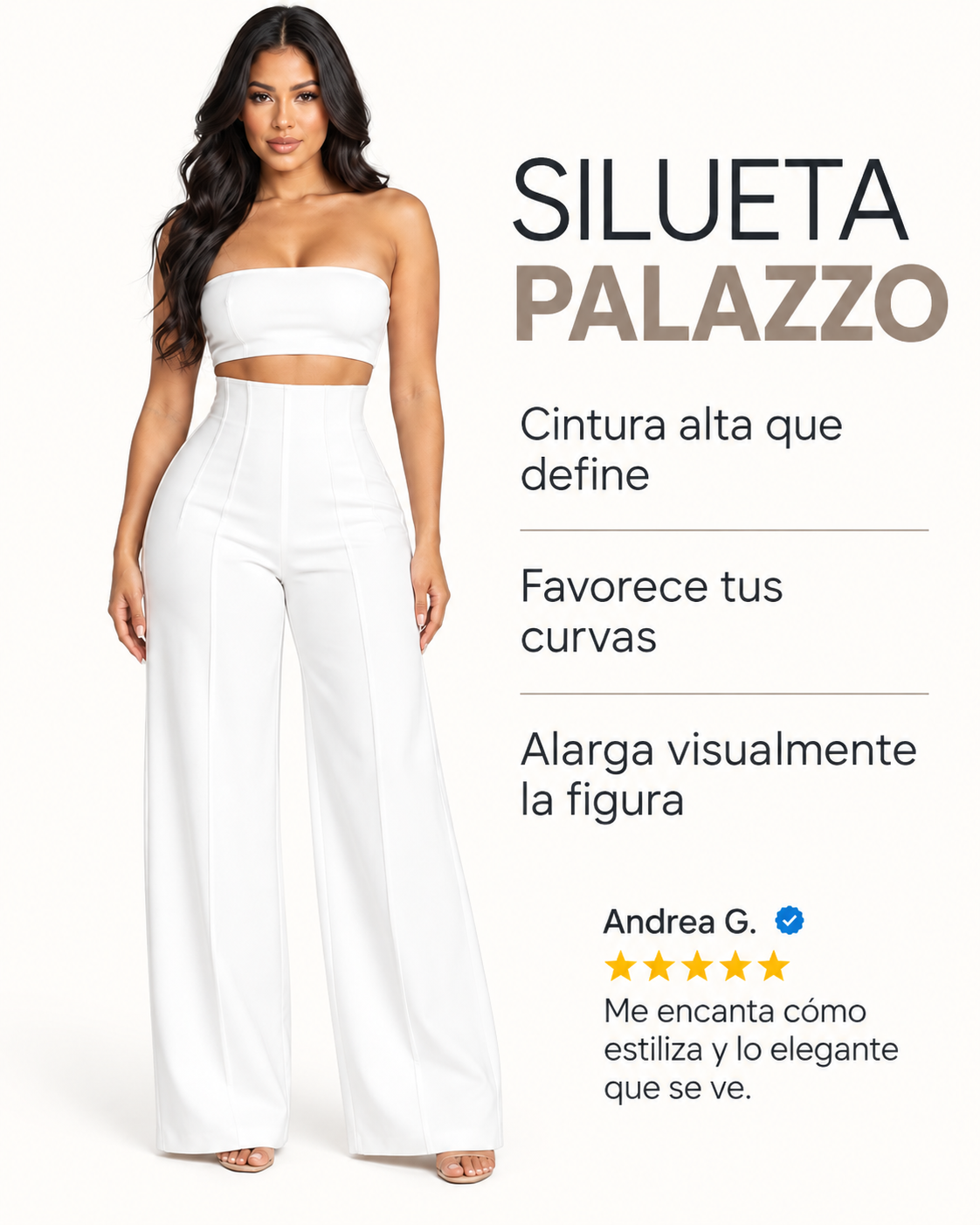 Pantalón Palazzo Atelier Blanco