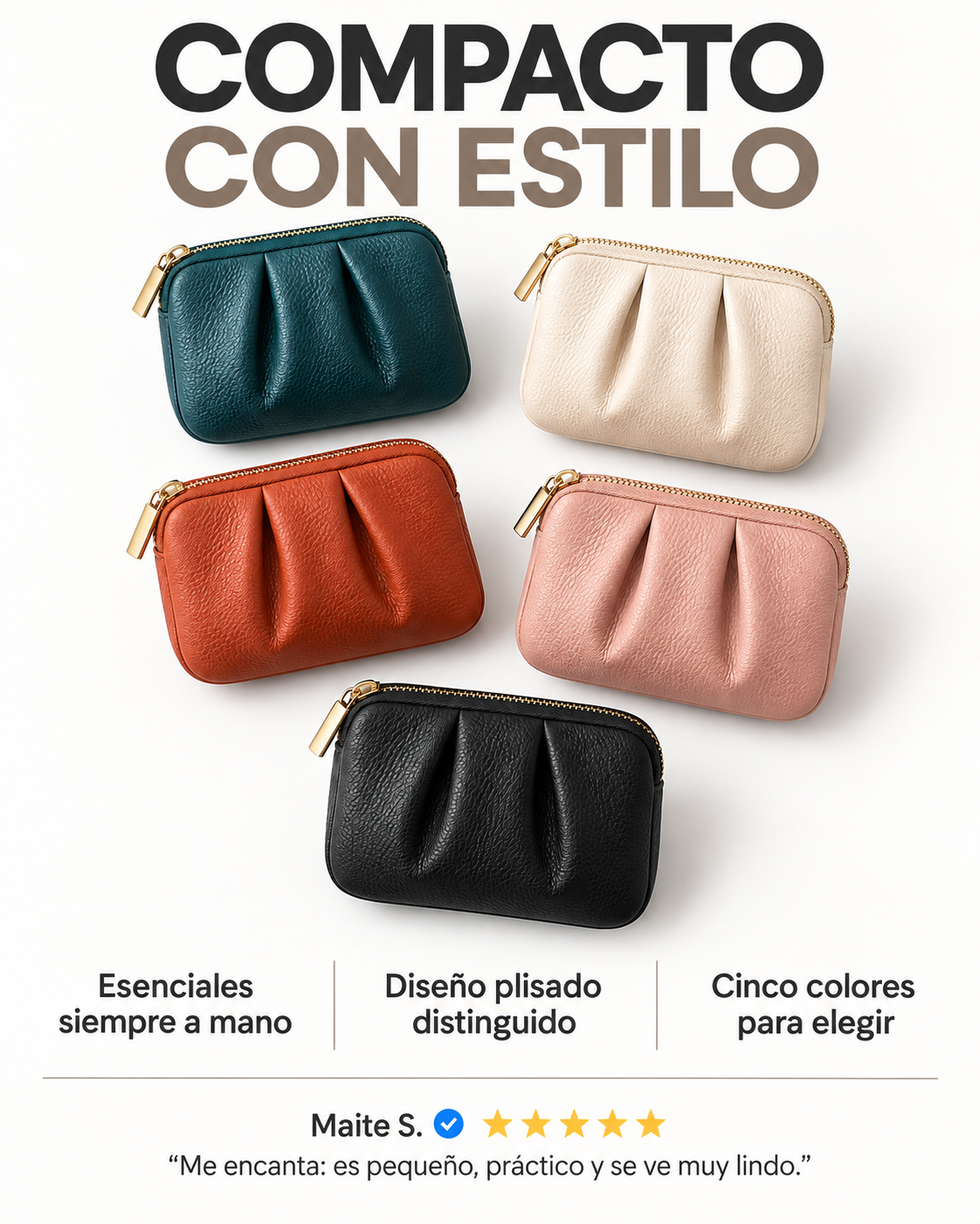 Monedero Mini Plisado