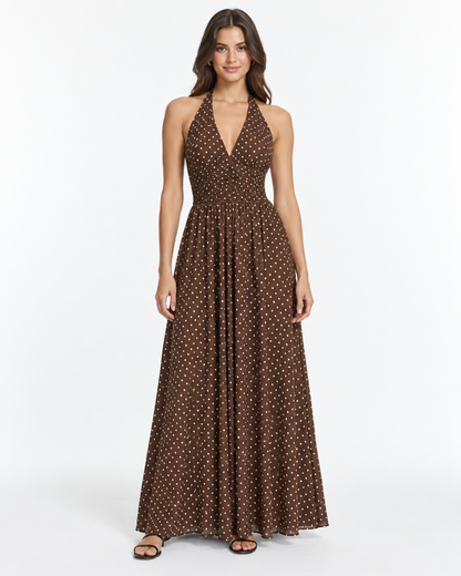 Vestido Maxi Lunares Moka