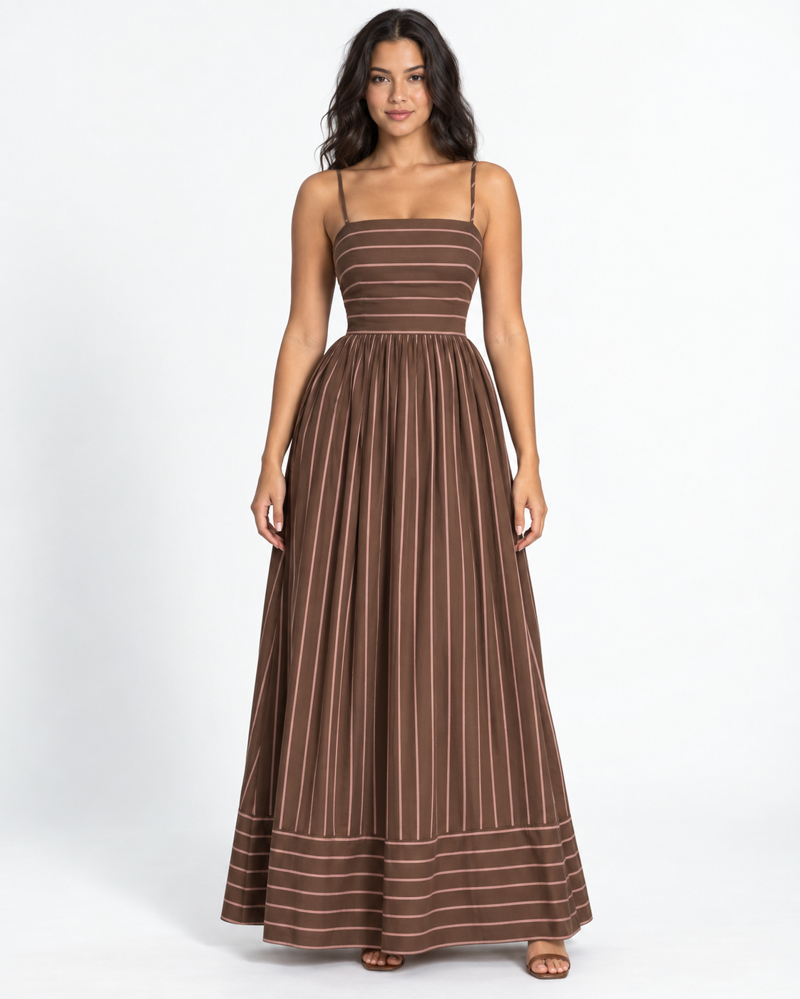 Vestido Maxi Verona Rayas Moka