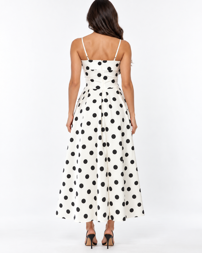 Vestido Midi Lunares Belle