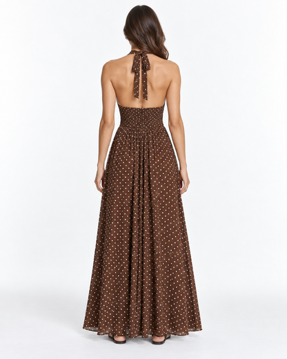 Vestido Maxi Lunares Moka