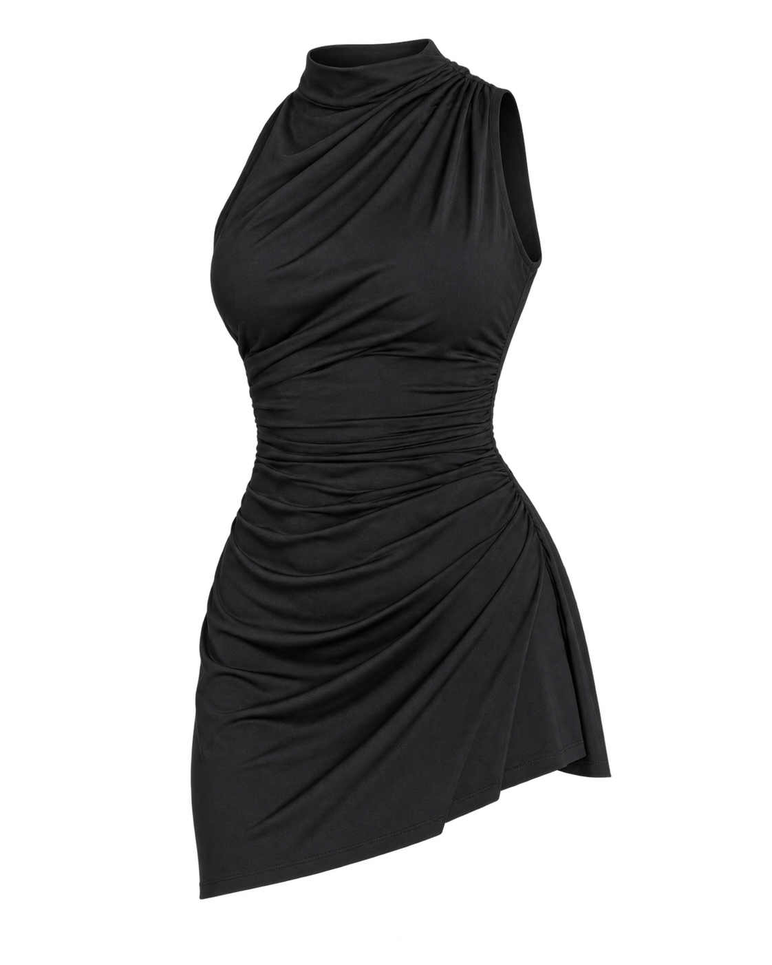 Vestido Mini Noire Drapeado