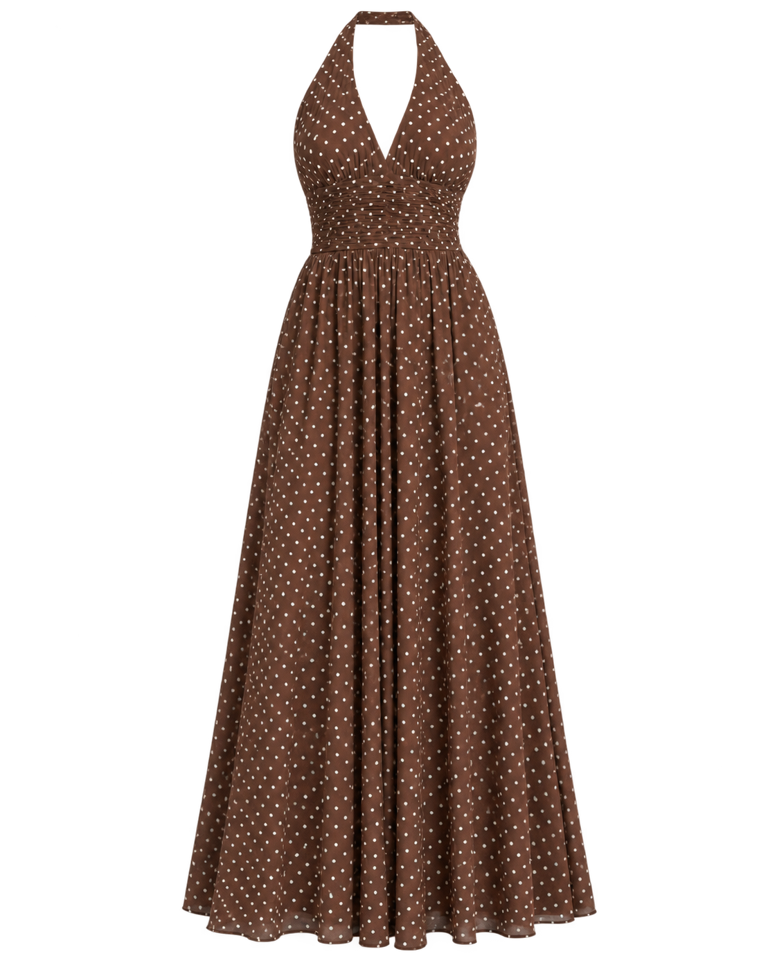 Vestido Maxi Lunares Moka