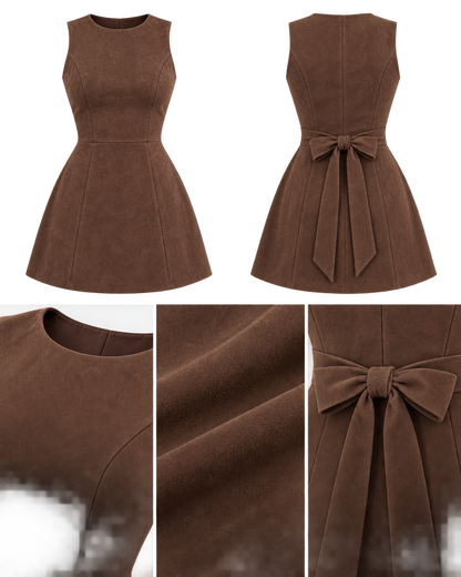 Vestido Mini Cacao Lazo