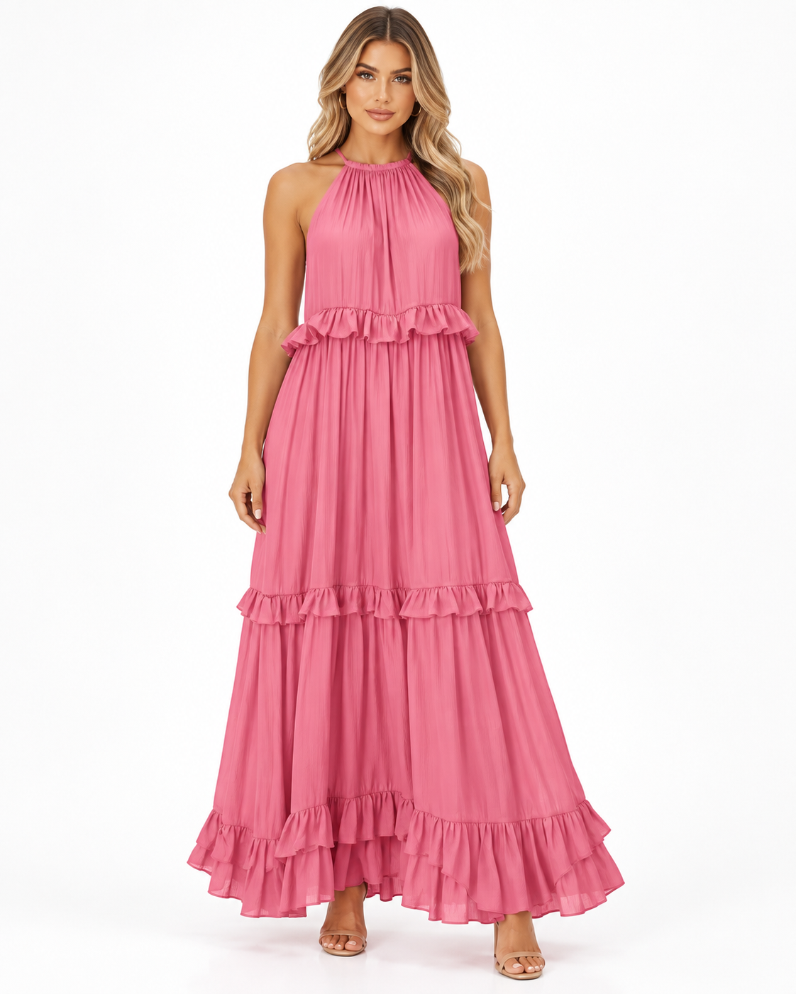 Vestido Maxi Riviera Volantes