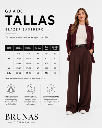 Blazer Casual Solapa Cruzada