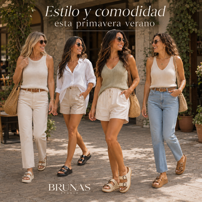 Sandalias Monacco Plataforma Doble Hebilla