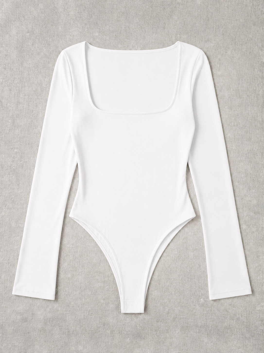 Body Slim Fit Minimalista - Marrón - Blanco