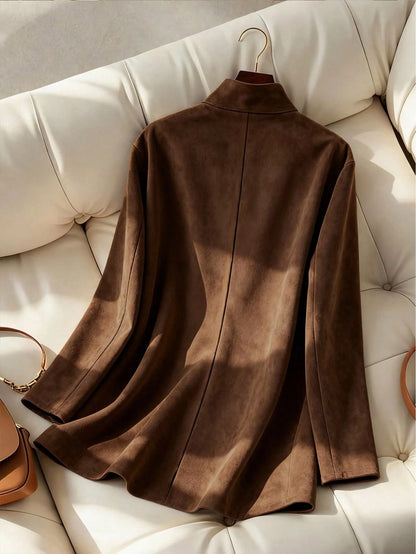 Blazer Ante Oversize Estilo Francés