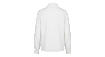 Camisa Floral Bordada - Blanca