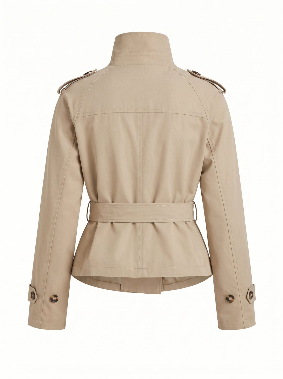 Trench Vintage Cuello Alto - Albaricoque