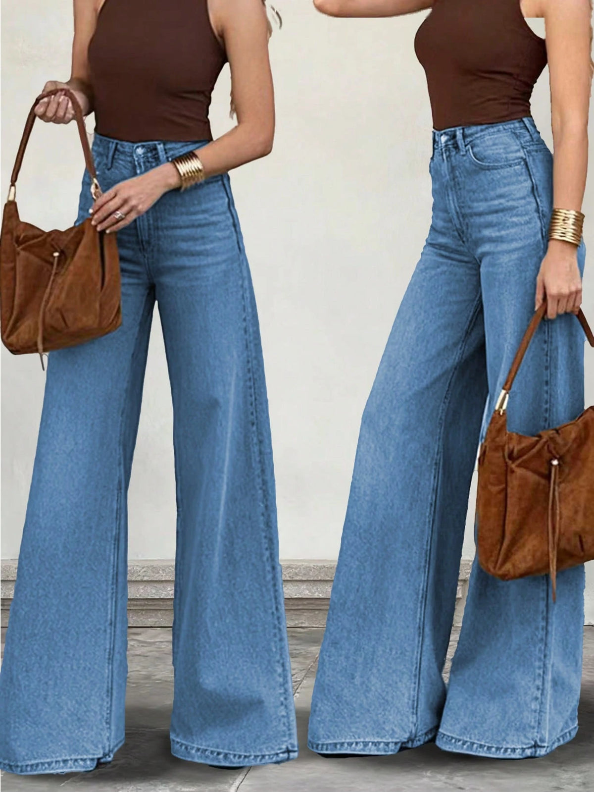 Jeans Elegantes Cintura Alta