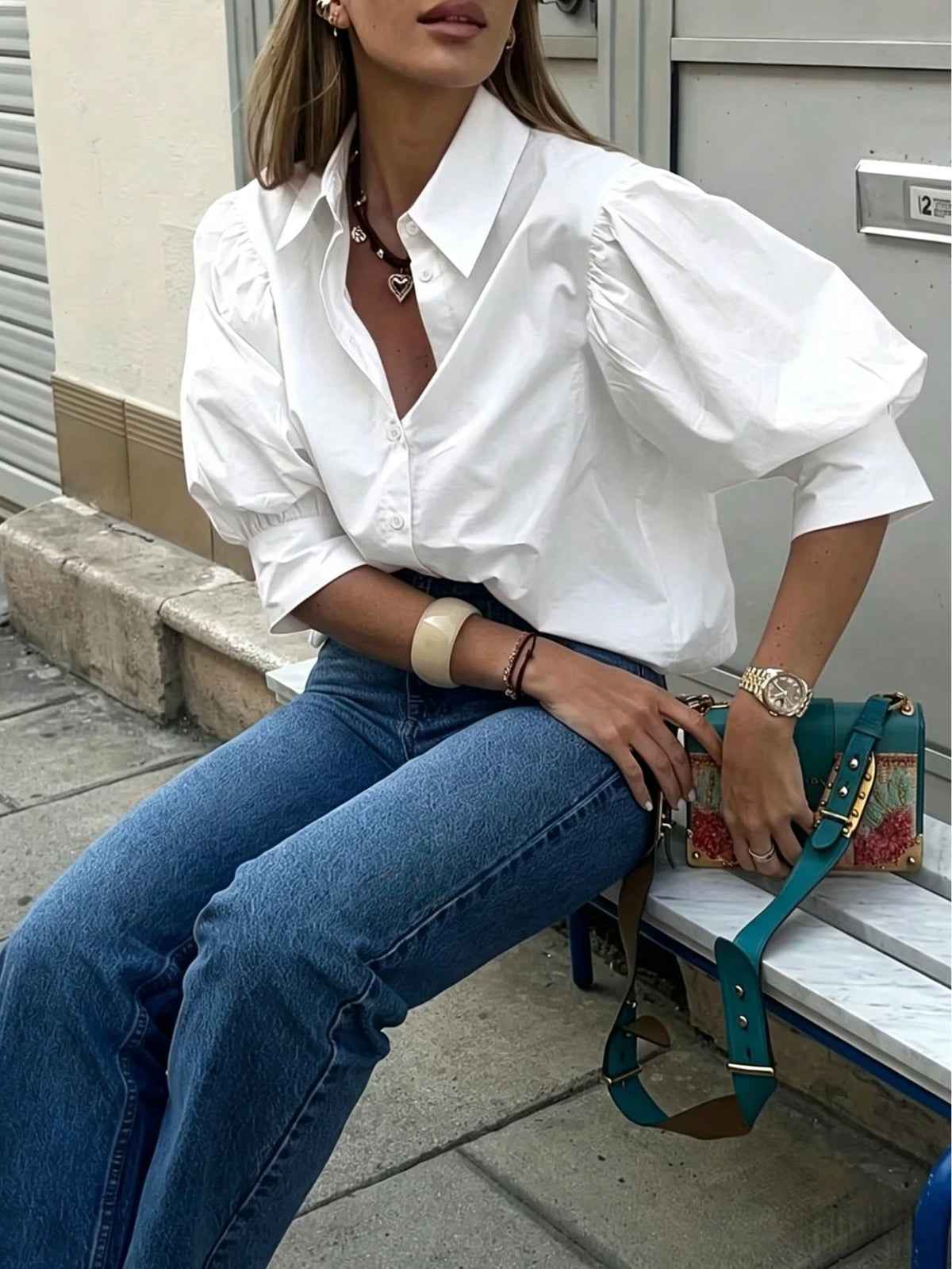 Blusa Lily Chic - Blanca