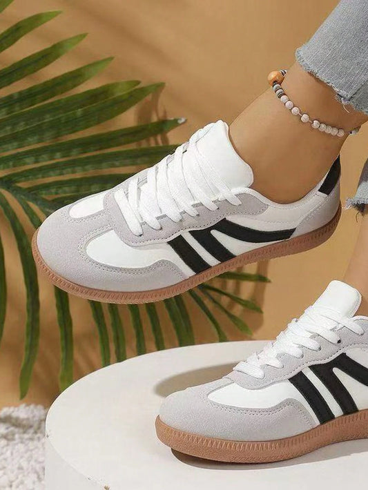 Zapatillas Color Block Con Cordones