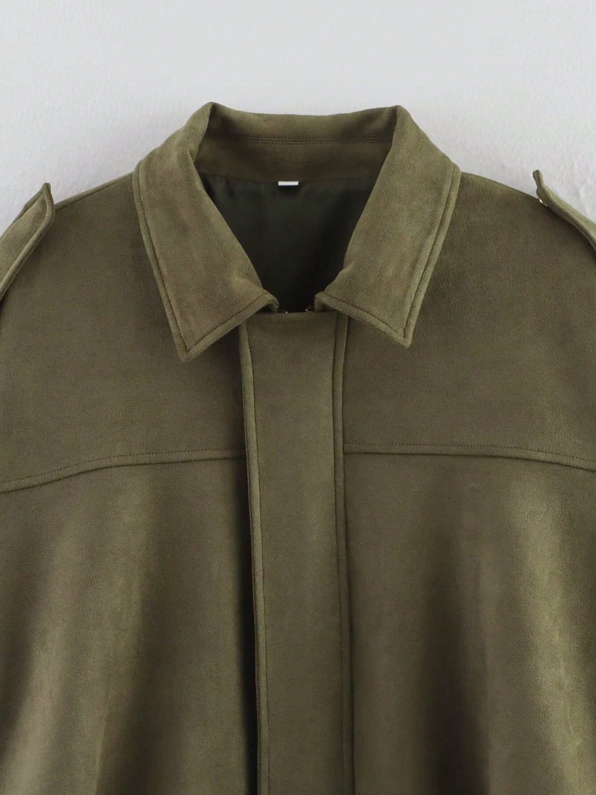 Chaqueta Bomber Ante - Verde Militar