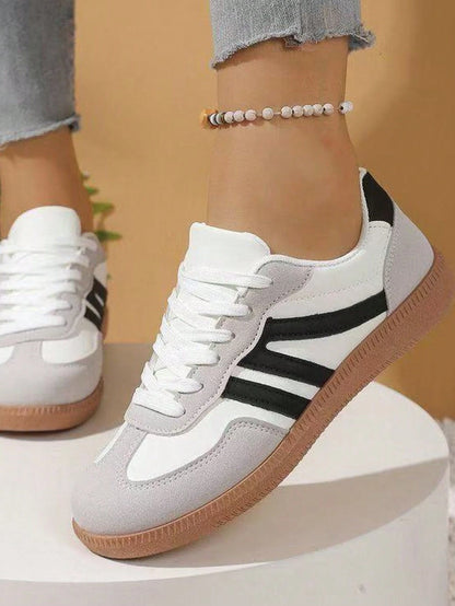 Zapatillas Color Block Con Cordones