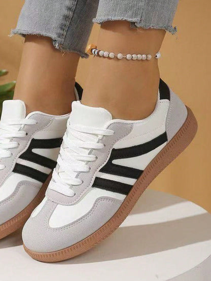 Zapatillas Color Block Con Cordones