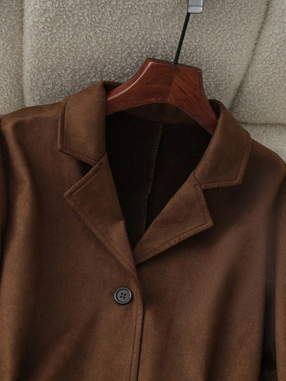 Blazer Ante Oversize Estilo Francés