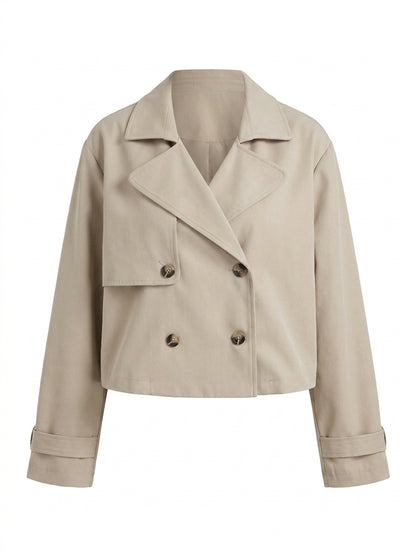 Chaqueta Corta Doble Botonadura - Albaricoque