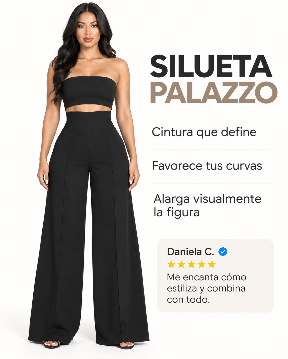 Pantalón Palazzo Ópera Negro