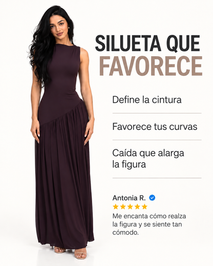 Vestido Maxi Siena Vino