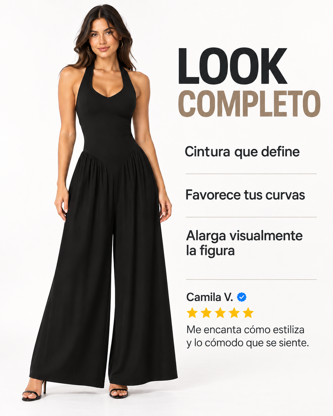 Enterizo Palazzo Noir Halter