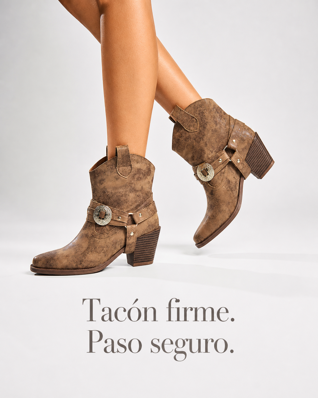 Botas western café movimiento