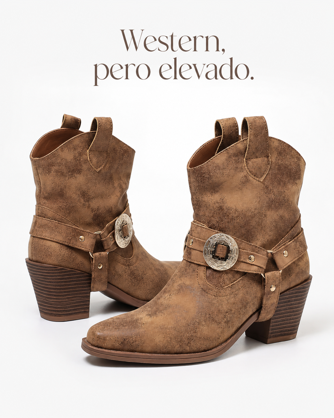 Botas western café producto