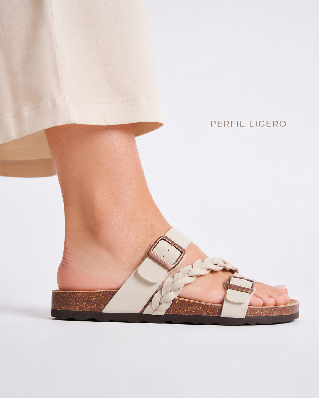 Sandalias corcho perfil