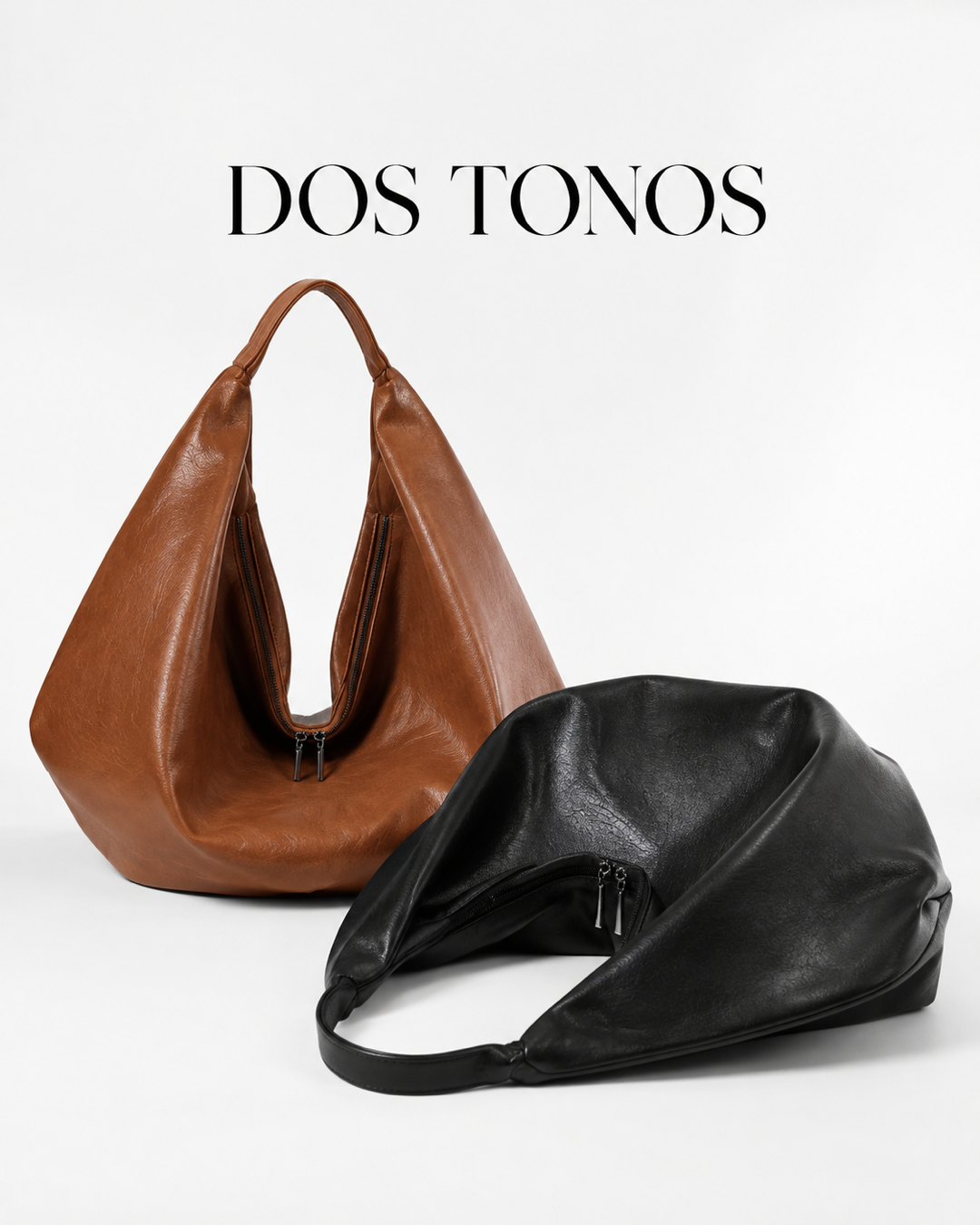 Bolso hobo dos tonos