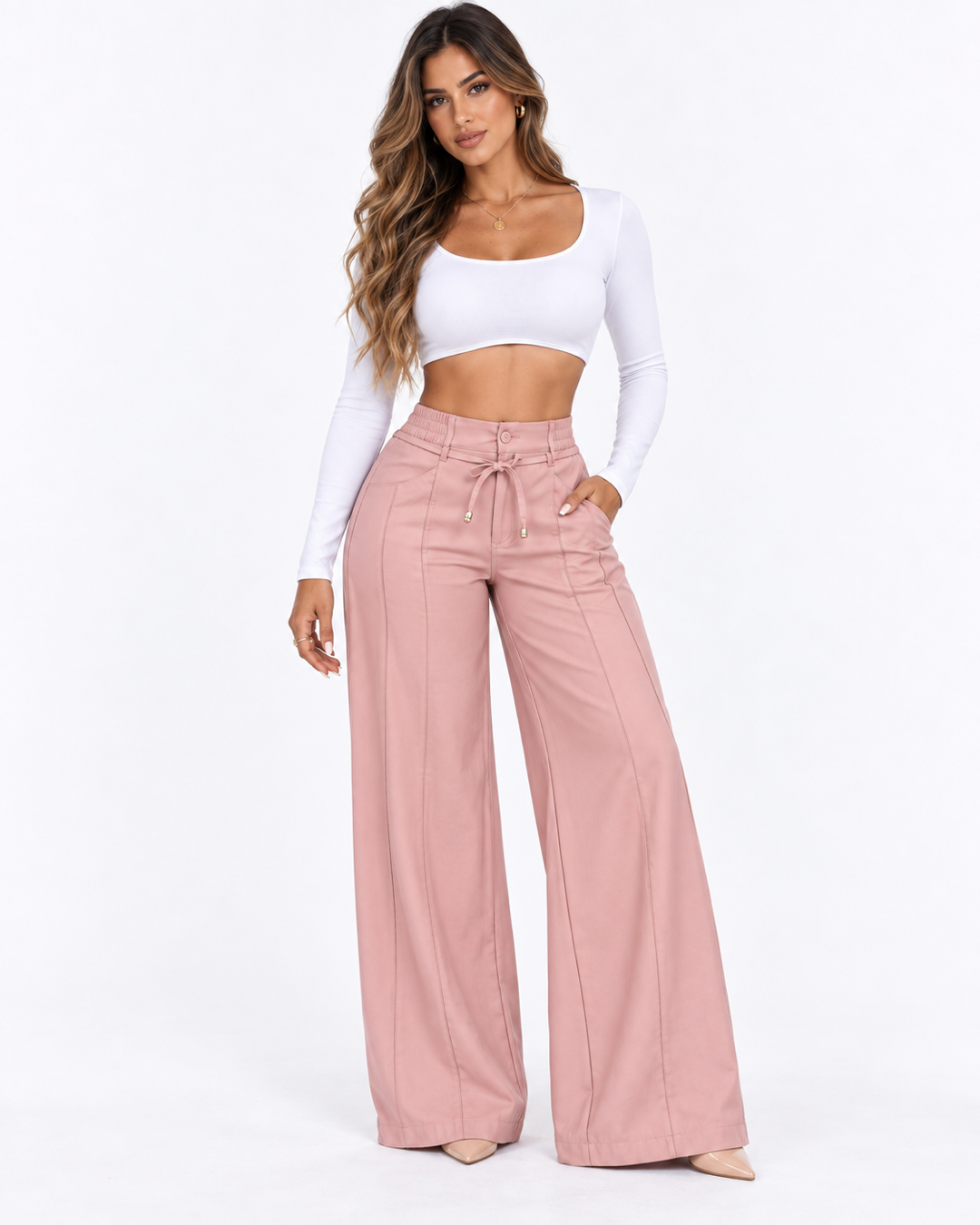 Pantalón Palazzo Monaco™ Cintura Alta