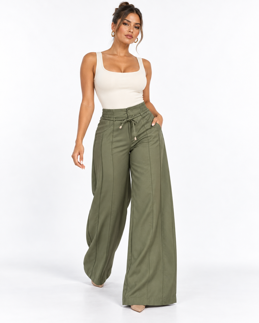 Pantalón Palazzo Monaco™ Cintura Alta